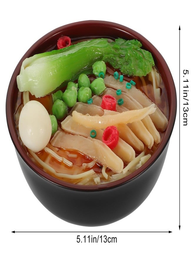 FOYTOKI Ramen Bowl Piggy Bank Large Capacity Coin Jar Simulated Food Model Money Box Decorative Kitchen Counter Savings Container - Image 2